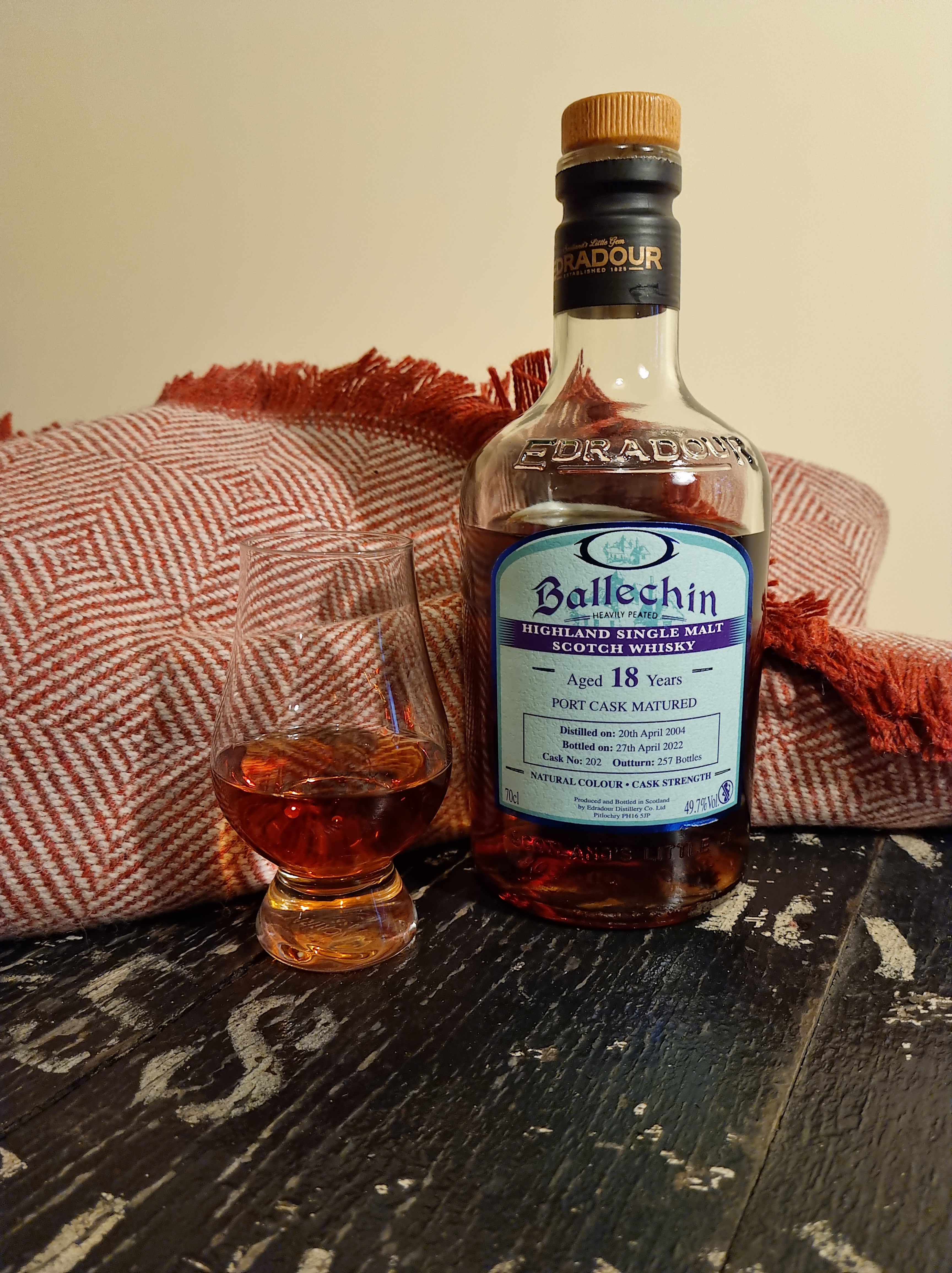 Ballechin Aged 18 Years – Port Cask Matured – The Water Of Life